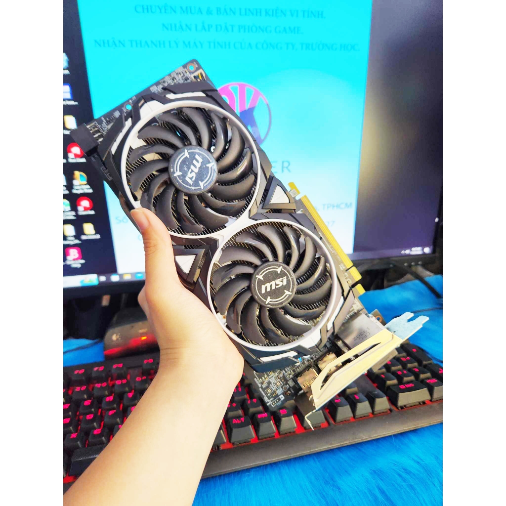 Card màn hình MSI AMOR RX 580 8G hàng đẹp