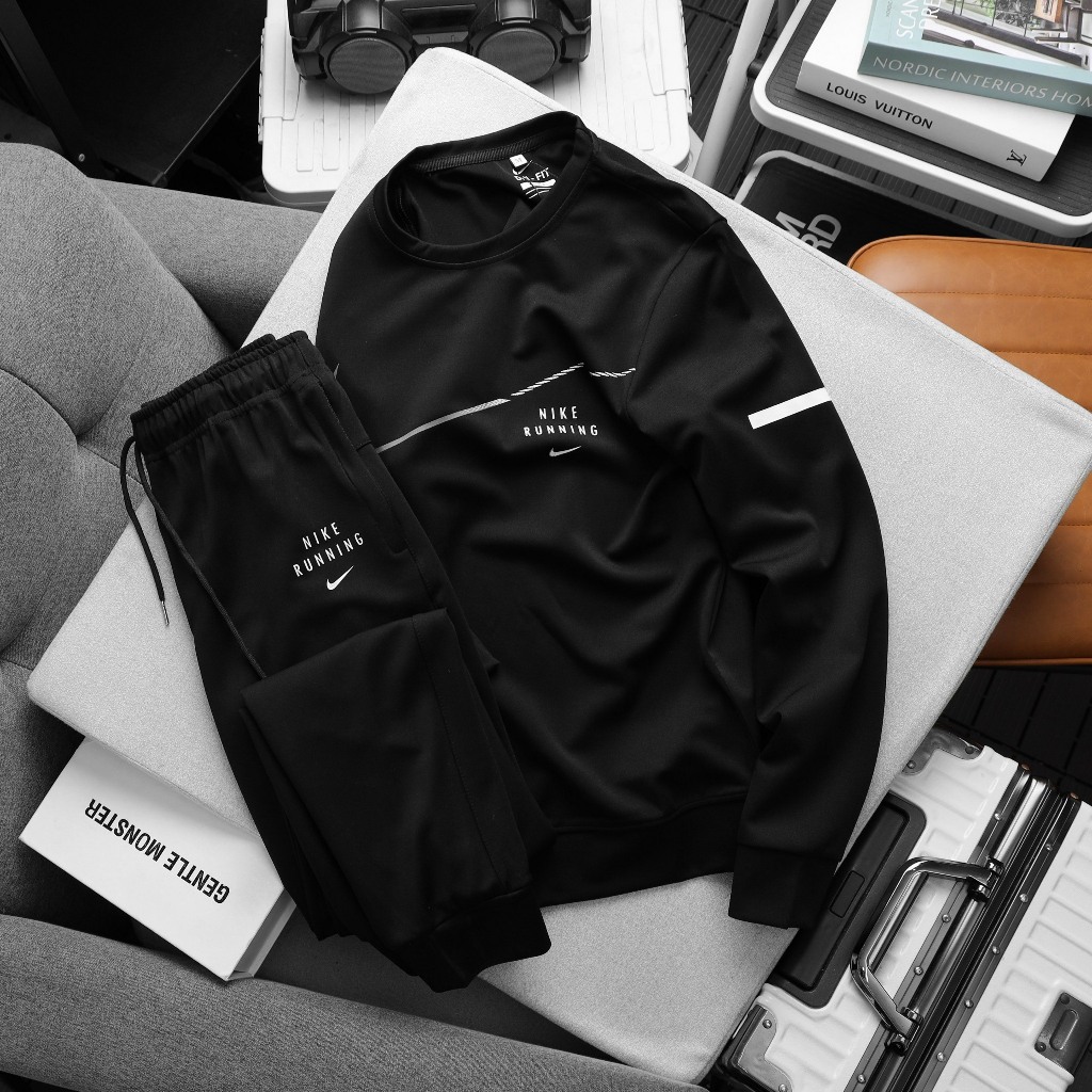 Bộ thể thao nam dài tay thu đông cao cấp, phong cách trẻ trung,co giãn 4 chiều, thấm hút mồ hôi - hàng chất lượng cao