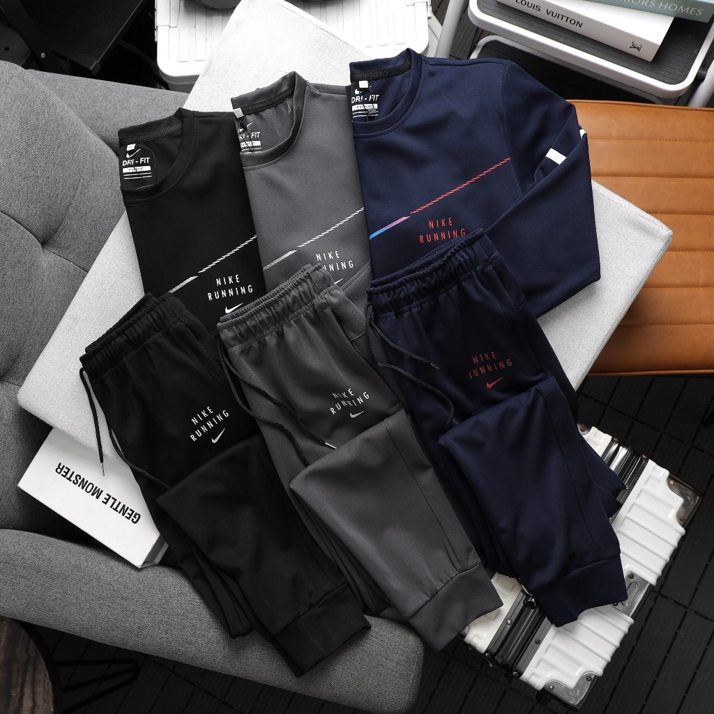 Bộ thể thao nam dài tay thu đông cao cấp, phong cách trẻ trung,co giãn 4 chiều, thấm hút mồ hôi - hàng chất lượng cao