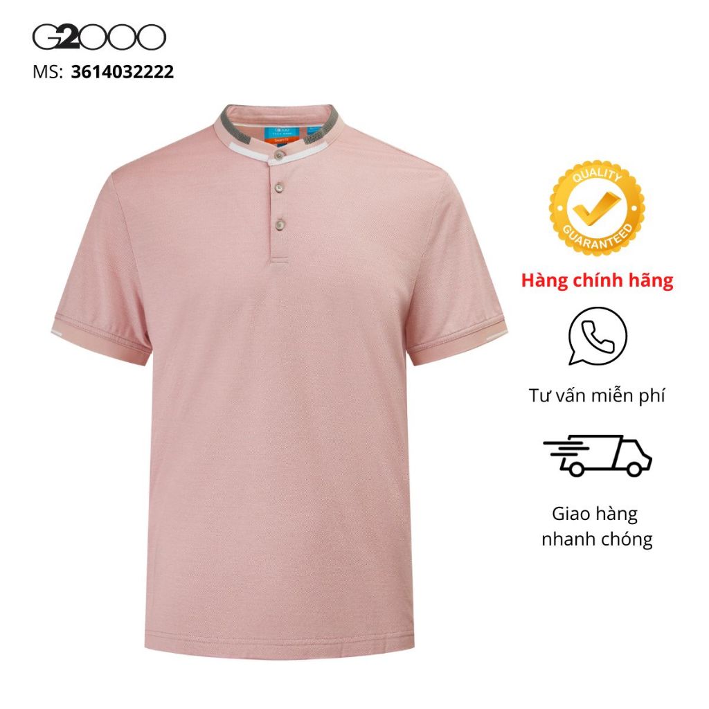 Áo Polo Nam Smart Fit G2000 (3614032222) Tay Ngắn Màu Hồng