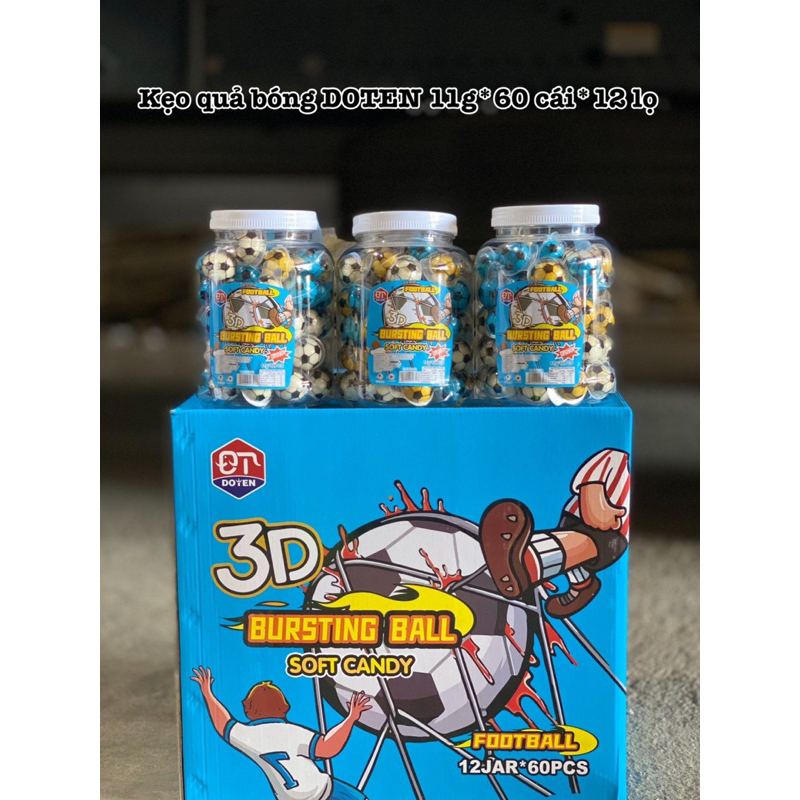 Combo 1 hủ kẹo dẻo mắt  có nhân  60viên mắt , dưa , dâu,vịt,nho,tru