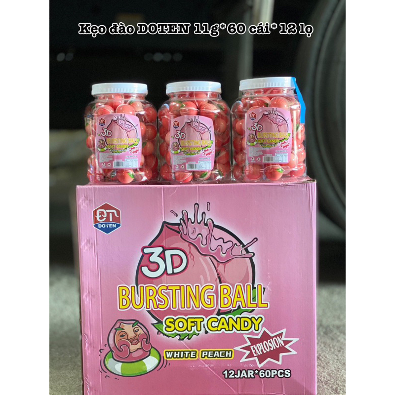 Combo 1 hủ kẹo dẻo mắt  có nhân  60viên mắt , dưa , dâu,vịt,nho,tru