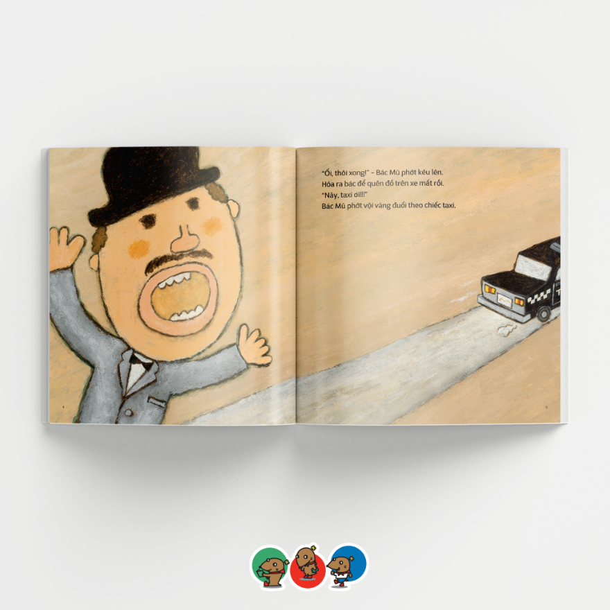 Sách Ehon Phát triển quan sát cho bé 3 6 tuổi - Đợi với, taxi ơi!