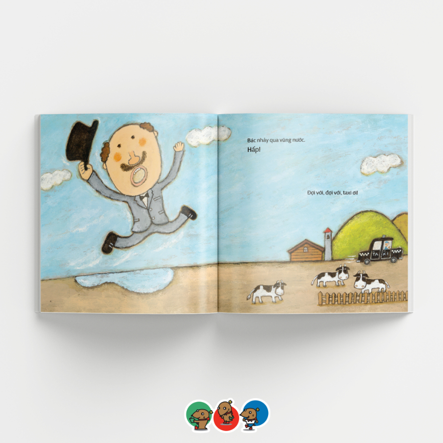 Sách Ehon Phát triển quan sát cho bé 3 6 tuổi - Đợi với, taxi ơi!