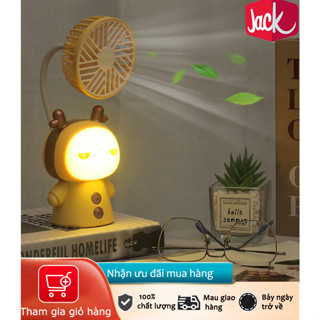 Thanh lý Hàng Tồn Kho-Máy tính để bàn có thể sạc lại Quạt với chức năng ánh sáng ban đêm Quạt 2 trong 1 Quạt