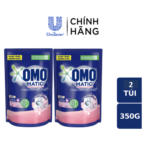 [HC GIFT] Combo 2 Túi Nước giặt OMO Matic 350g/túi - Ngăn Mùi Ẩm Mốc