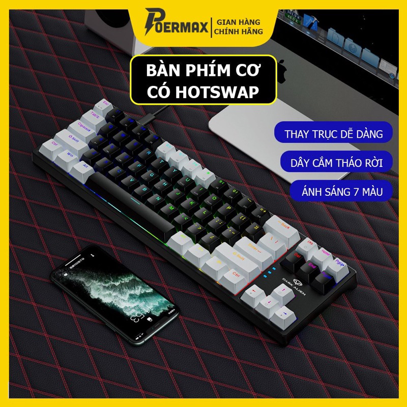 LEAVEN K710 PRO Bàn Phím Cơ 71 phím có hotswap