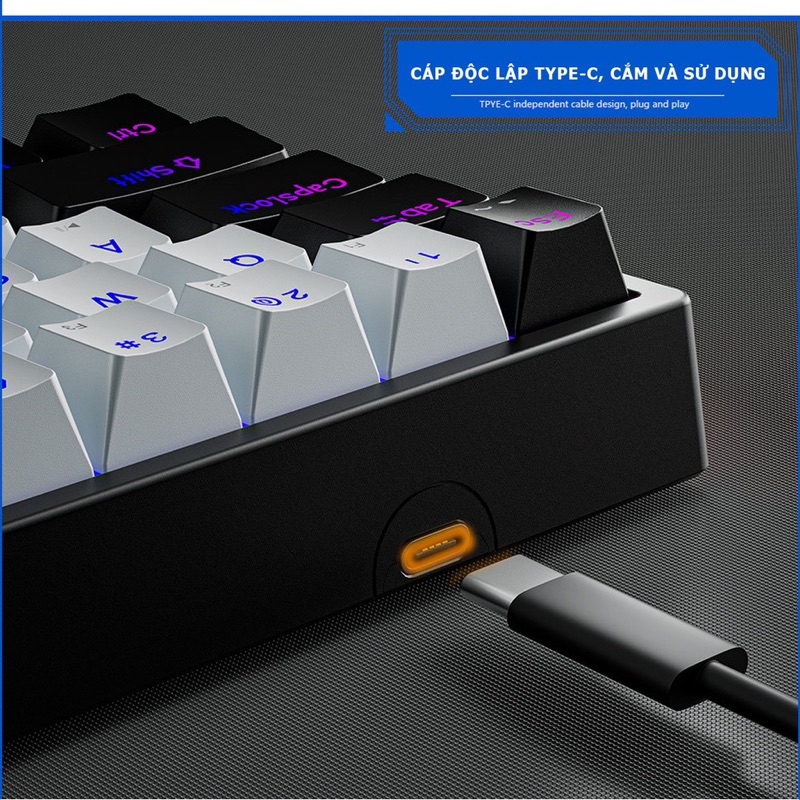 LEAVEN K710 PRO Bàn Phím Cơ 71 phím có hotswap