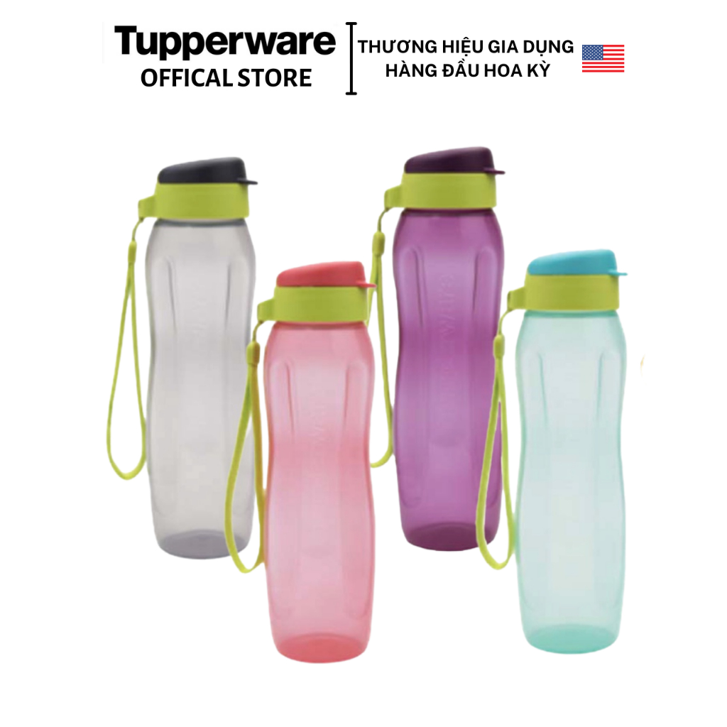 Bình nước Tupperware Eco Bottle Gen II 750ml - Bảo hành trọn đời - Nhựa nguyên sinh PP số 5 an toàn sức khoẻ