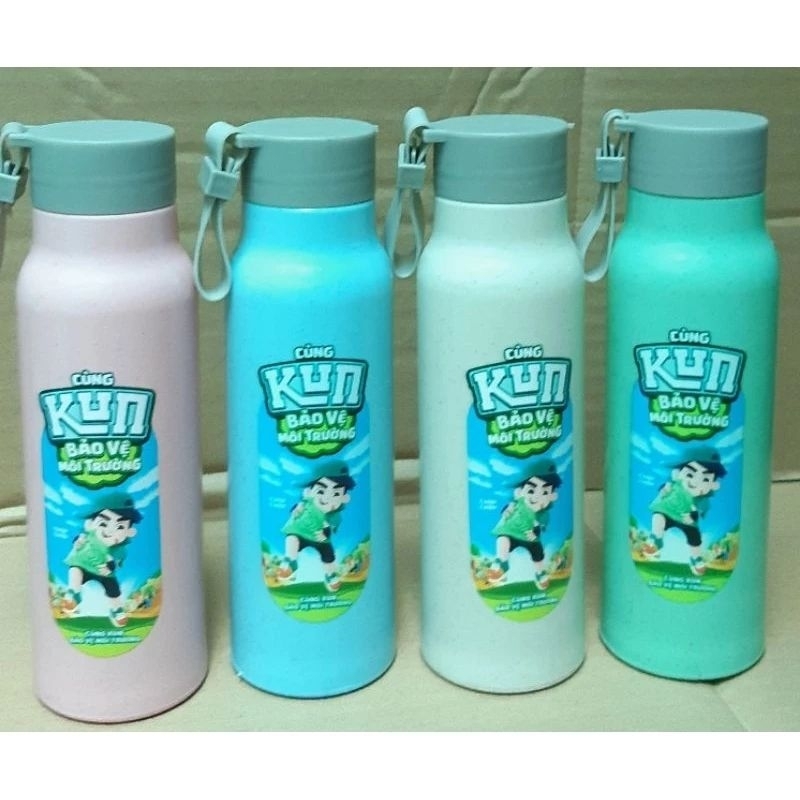 Bình Thủy Tinh Lúa Mạch Kun 350ml