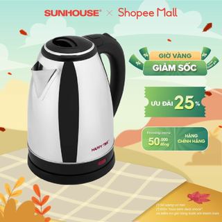 Ấm siêu tốc Inox 1.8L SUNHOUSE Happy Time HTD1088