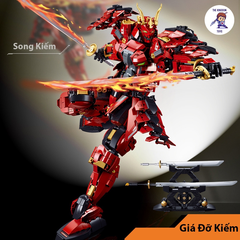 Đồ Chơi Lắp Ráp Người Máy Robot Mô Hình Samurai Takeda Shingen Mecha B1183