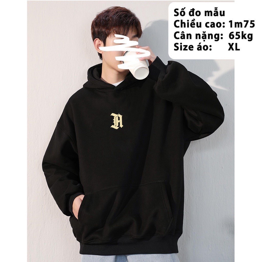 Áo Hoodie Athanor Mũ Trùm 2 Lớp Form Rộng Unisex Nỉ Bông Dày Dặn