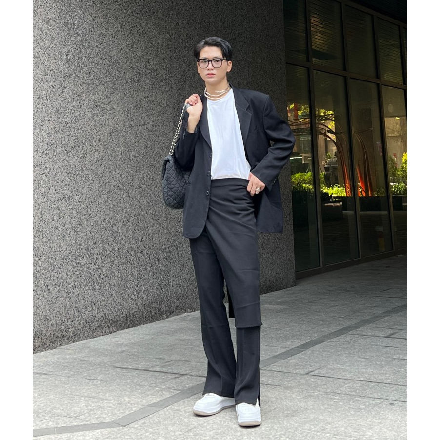 Quần Tây Hàng Thiết kế Nam Nữ Kèm Đai Rời Siêu Hot