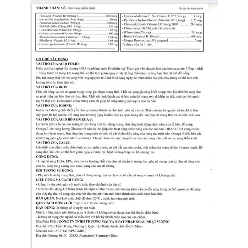 Germomvit bổ bầu