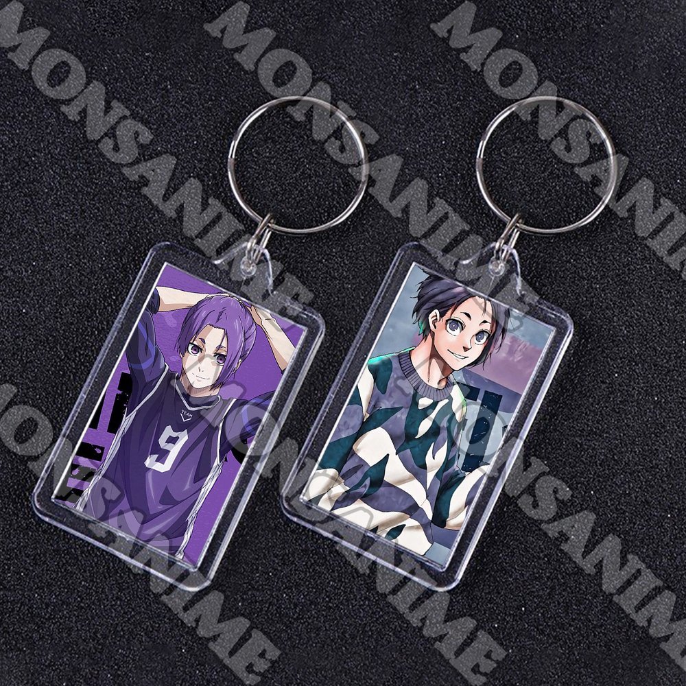 Móc khóa mica IN HÌNH BLUE LOCK ver BIỂU CẢM anime chibi xinh xắn tiện lợi dễ thương