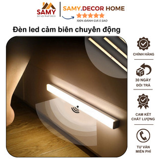 Đèn led cảm ứng gắn tủ, giường - đèn cảm ứng ban đêm mini không dây không cần khoan dán tường