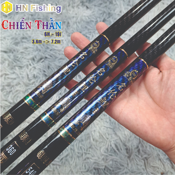 Cần câu tay Chiến Thần 6H, cần câu đơn câu đài giá rẻ. Hàng chính hãng chuyên câu tổng hợp. Hoàng Nam Fishing
