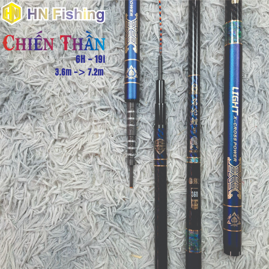 Cần câu tay Chiến Thần 6H, cần câu đơn câu đài giá rẻ. Hàng chính hãng chuyên câu tổng hợp. Hoàng Nam Fishing
