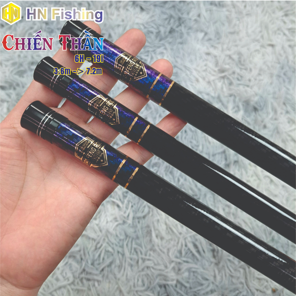 Cần câu tay Chiến Thần 6H, cần câu đơn câu đài giá rẻ. Hàng chính hãng chuyên câu tổng hợp. Hoàng Nam Fishing