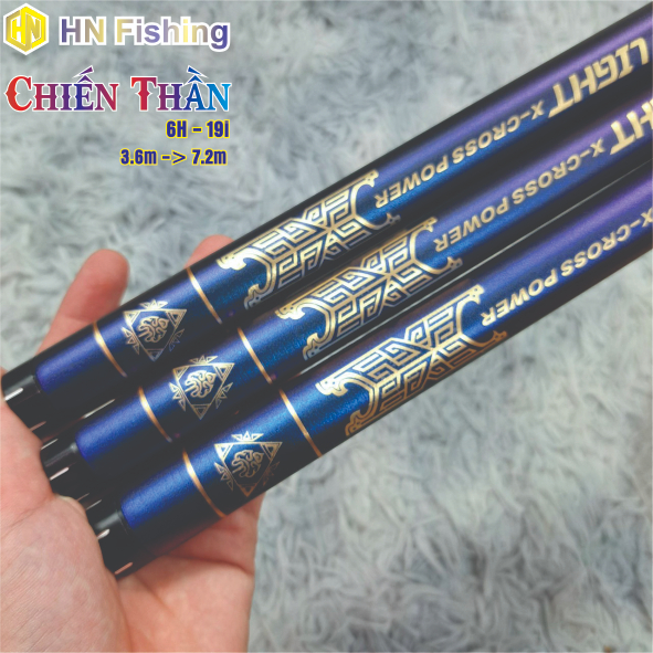 Cần câu tay Chiến Thần 6H, cần câu đơn câu đài giá rẻ. Hàng chính hãng chuyên câu tổng hợp. Hoàng Nam Fishing