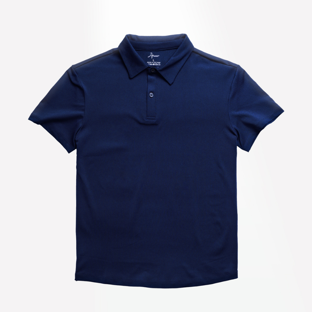 Áo Polo nam màu xanh navy Basic MKG vải cotton lạnh xuất âu thanh lịch, sang trọng, nam tính MPL05