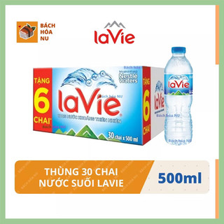   Hoả Tốc  Thùng Nước Suối Lavie 500ml x 24 chai tặng 6 chai 