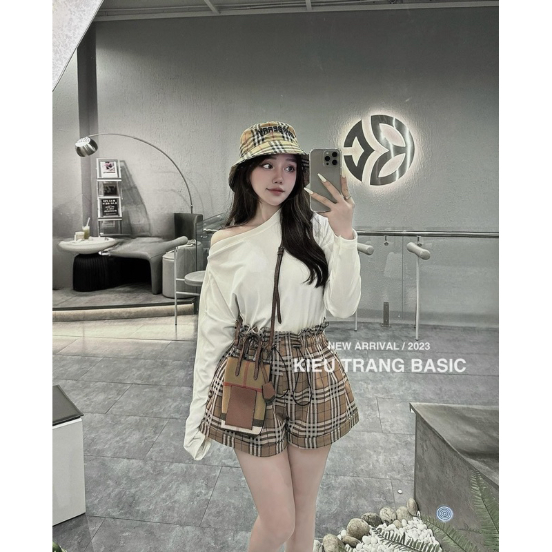 Set áo chất zip dày quần kẻ