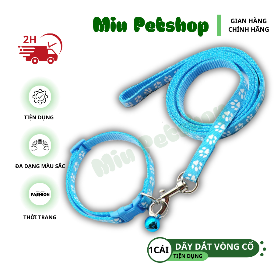 Dây dắt hoạt tiết cho mèo