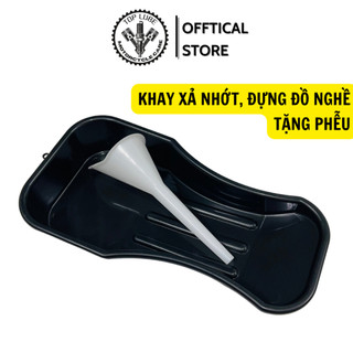 Khay xả nhớt, phễu thay nhớt, đựng đồ nghề sửa xe đa năng - bộ dụng cụ thay nhớt cho xe máy