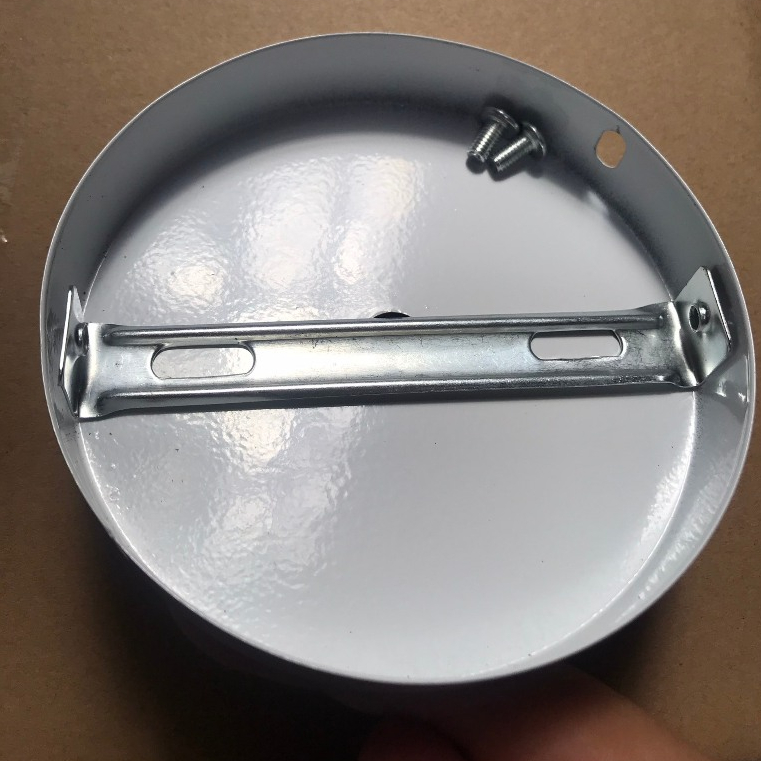 Full Bộ 1 Đế tròn đơn màu trắng cho đèn thả trần và 2 đinh bắt vít và 1 thanh nẹp