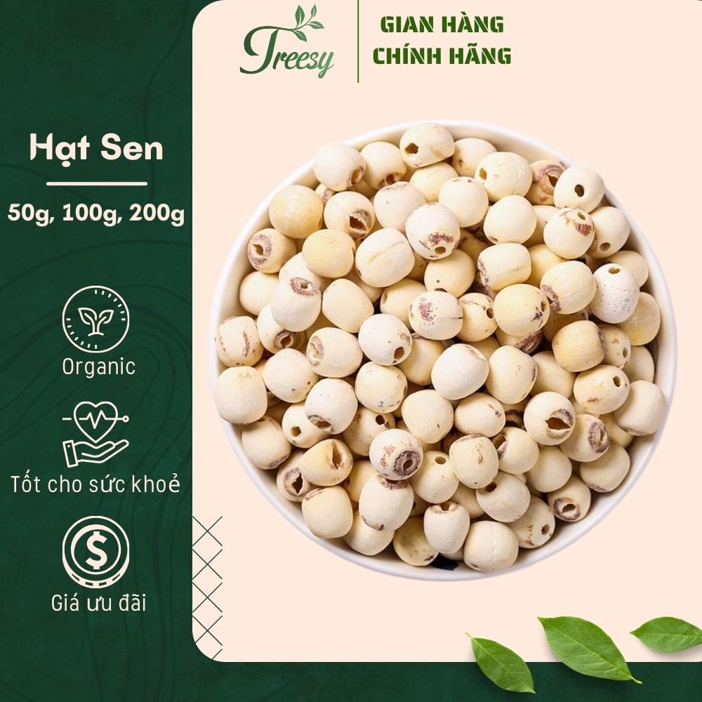 200g Hạt Sen Sấy Khô - Trà thảo mộc Treesy