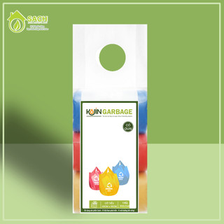 Bao Đựng Rác Tự Huỷ Có Quai Màu Sắc Đủ Size KOJIN PLASTIC (ĐEN/MÀU) 45×55/55×65/65×78