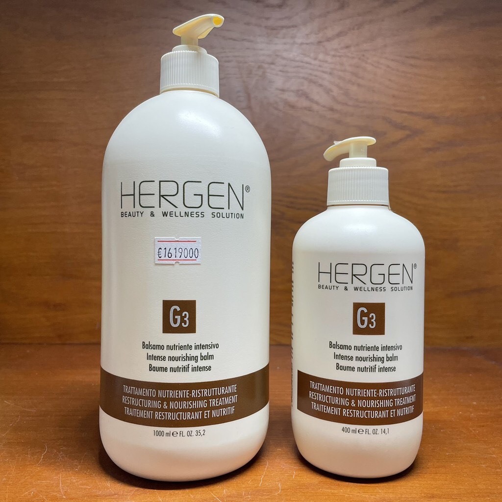 XẢ KHÔ NUÔI DƯỠNG TÓC BES HERGEN G3 400ML - 1000ml