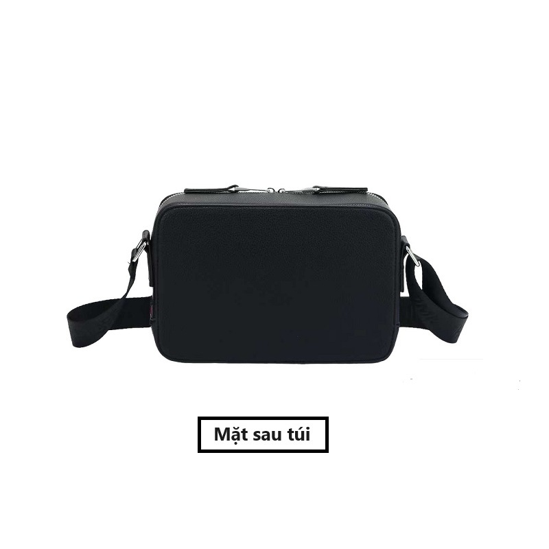Túi hộp nam nữ đeo chéo da bò Tommy túi xách dáng ngang mẫu mới nhất, phong cách Hàn Quốc nhiều màu .