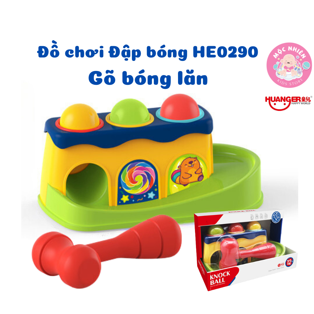 Đồ Chơi Đập Bóng HUANGER Knock Ball HE0290 - Gõ Bóng Lăn Cho Bé Từ 12 Tháng Tuổi