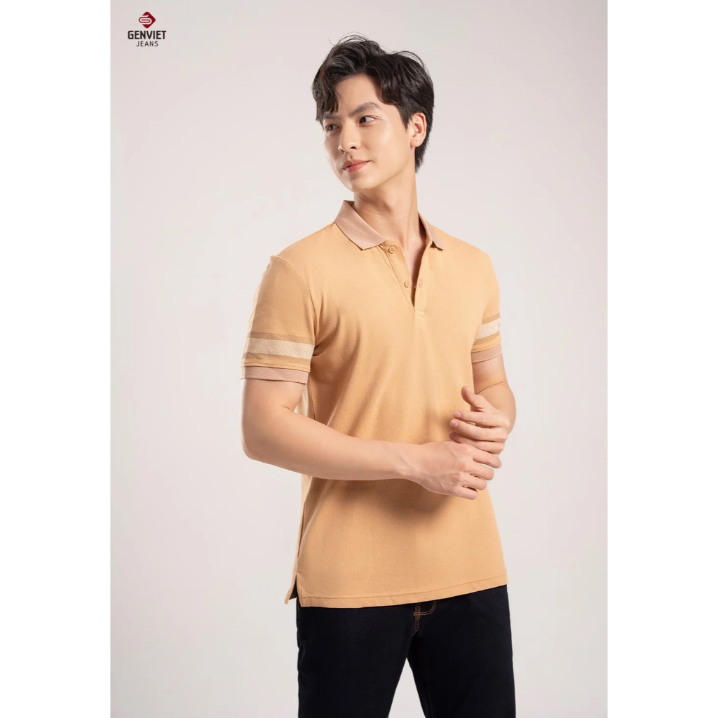 Áo Polo GENVIET Cộc Tay Nam D5321T8186