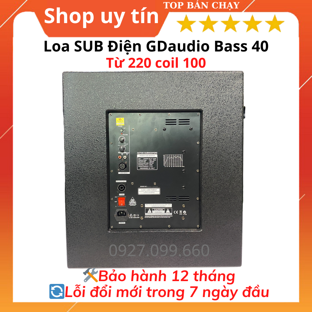 Trầm điện GD Audio bass 40, chuyên dùng cho gia đình, chất âm sâu,ấm.Bảo hành 24 tháng
