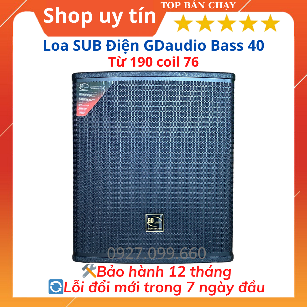 Trầm điện GD Audio bass 40, chuyên dùng cho gia đình, chất âm sâu,ấm.Bảo hành 24 tháng