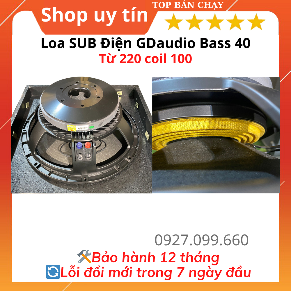 Trầm điện GD Audio bass 40, chuyên dùng cho gia đình, chất âm sâu,ấm.Bảo hành 24 tháng