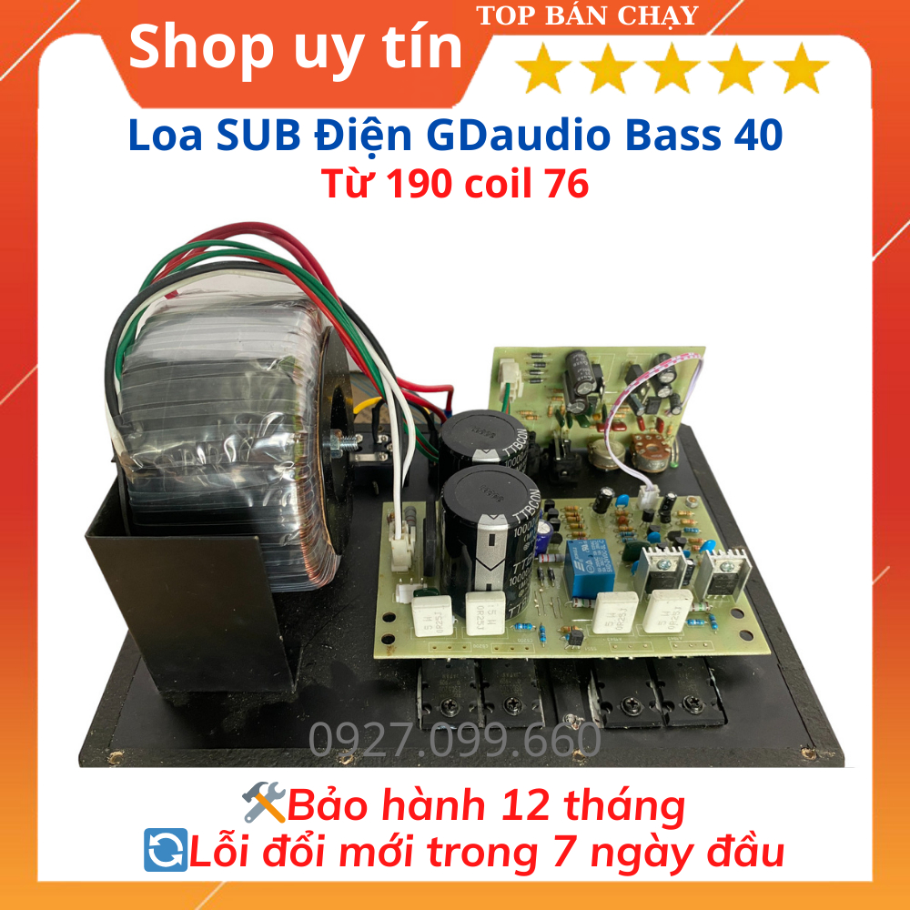 Trầm điện GD Audio bass 40, chuyên dùng cho gia đình, chất âm sâu,ấm.Bảo hành 24 tháng
