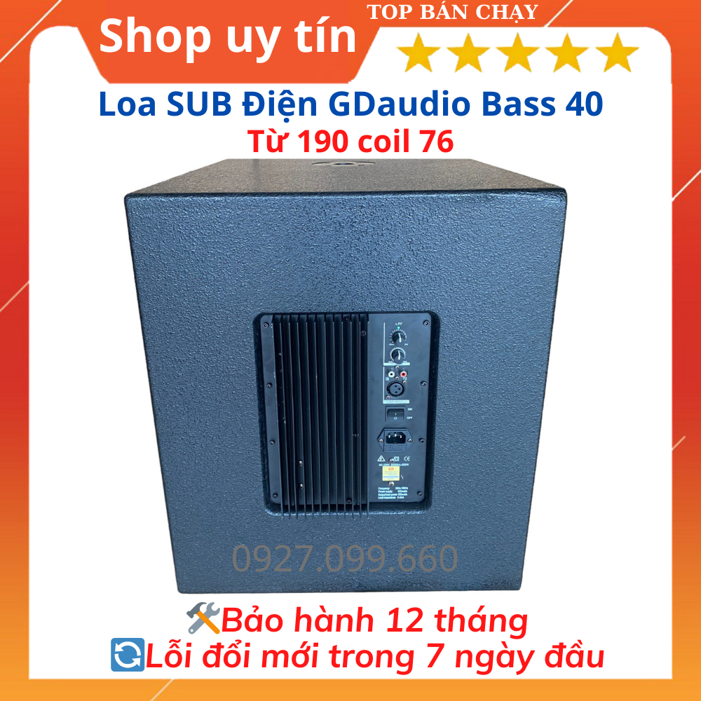 Trầm điện GD Audio bass 40, chuyên dùng cho gia đình, chất âm sâu,ấm.Bảo hành 24 tháng