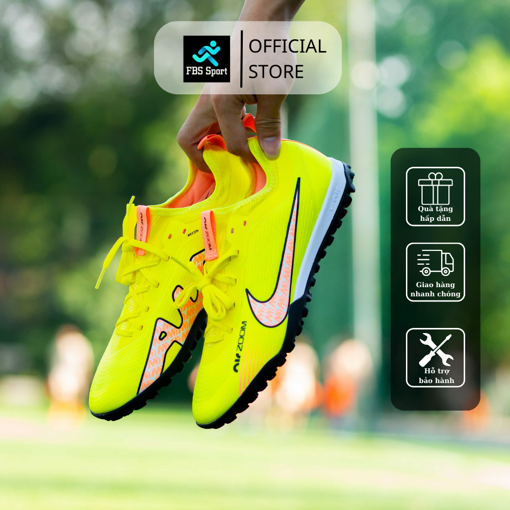 Giày đá bóng sân cỏ nhân tạo Mercurial Vapor 15 Pro đế TF, full bộ quà tặng và bảo hành