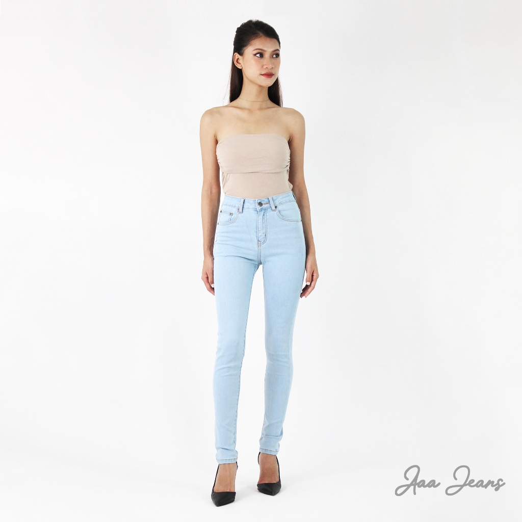 Quần Jean Nữ Lưng Cao Skinny Tôn Dáng Có Nhiều Màu Aaa Jeans