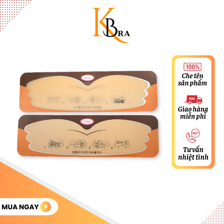 Áo Lót Dán Ngực Silicon Nâng Ngực Tạo Khe Cực Sexy Cho Nữ KBRA 1601