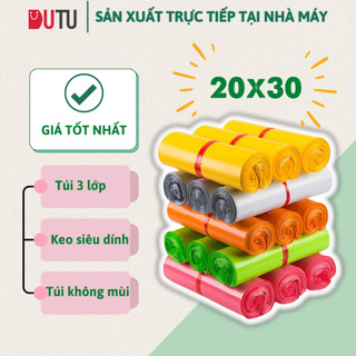 Túi Gói Hàng 3 Lớp Size 20x30 Nhiều Màu, Túi Niêm Phong Có Sẵn Keo Dán Miệng - In Logo Chỉ Từ 5 Cuộn