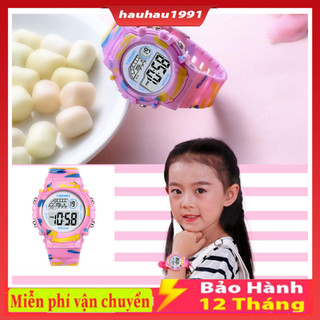 Đồng hồ Trẻ em chống nước tốt, đồng hồ bé trai, đồng hồ bé gái, có đèn led 7 màu thời trang siêu cute