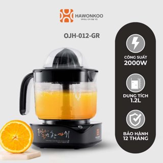 [TRỢ THỦ ĐỀ KHÁNG] Máy Vắt Cam HAWONKOO OJH-120-GR 30W 1200ML 2 Cối Vắt BH 12 Tháng - Thương Hiệu Hàn Quốc