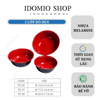 Tô Nhựa Xoắn 2 Lớp Đỏ Đen- Fataco