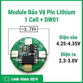 Module bảo vệ pin lithium 1 cell + dw01